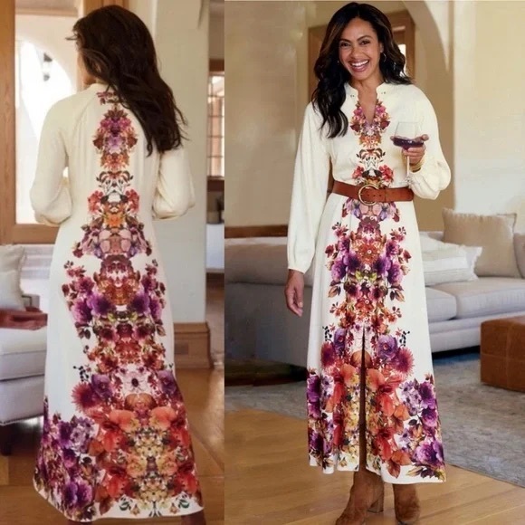 Soft Surroundings Paulette Tunic Shift Dress Womens Size Large NWT $150 - Picture 2 of 6